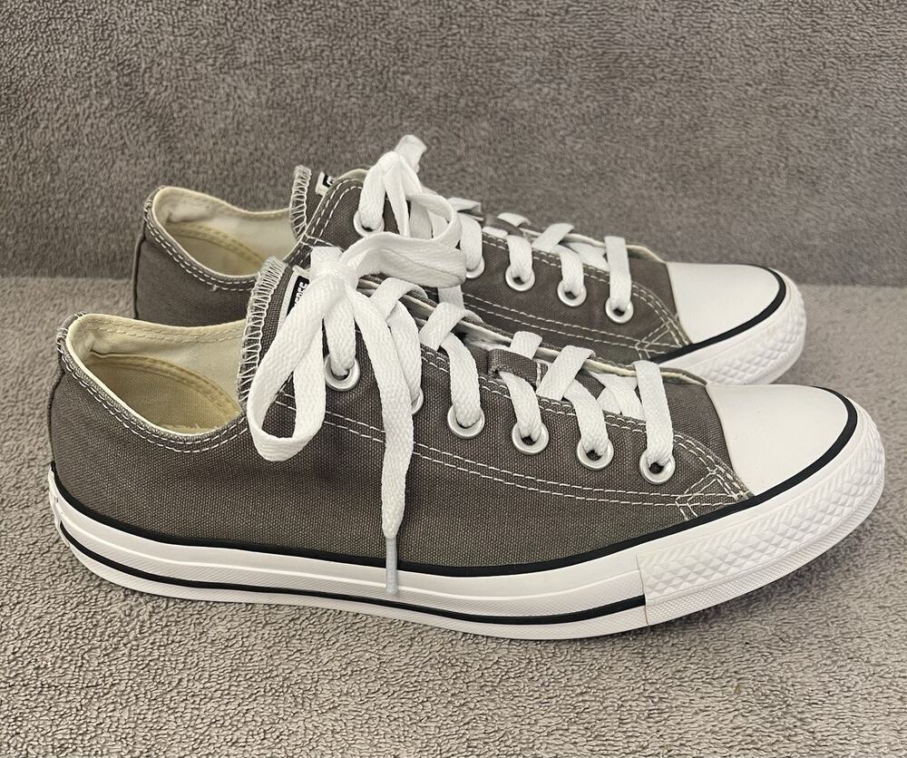 Converse Chuck Taylor All Star Low Top Unisex Gray Sneakers Size Women's 9 Men 7